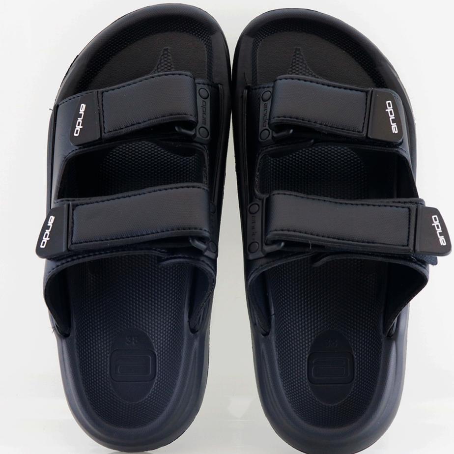 NEW  Ando Hits Hitam - Sandal Pria Selop Slip On Terbaru 2024 Ando Surabaya Sandal pria