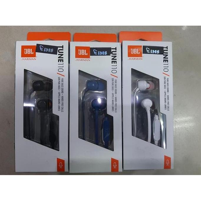 Jbl T110 Earphone With Microphone Garansi Resmi Ims
