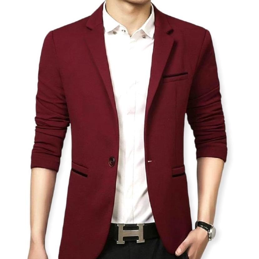 PROMO TERBARU Jas Cowok Casual Slimfit/ Blazer Kekinian Pria Korea/ Jas Santai Pria Casual/ Blazer K