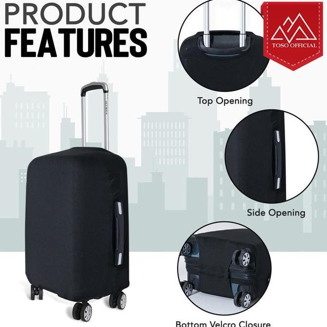 Endtoend- Sarung Pelindung Koper Elastis Luggage Cover Bag Sarung Koper Tas