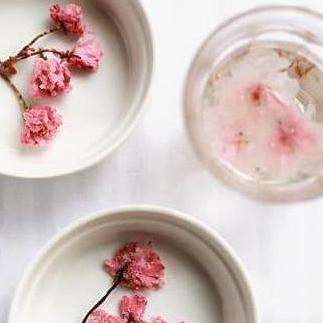 Bunga Edible Sakura Macaroon Hiasan Cake Puding Kue Teh Topper Flower