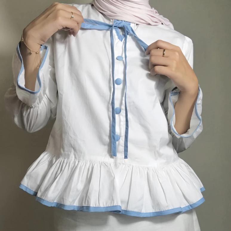 BIG SALE RX FASHION - SERENA BLOUSE / ATASAN BLOUSE WANITA TALI PITA -PN