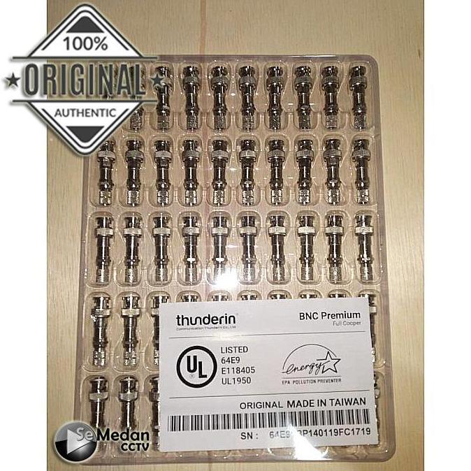 TERBARU - BNC TAIWAN PREMIUM THUNDERIN KEPALA + DRAT ORIGINAL  50 PCS/PACK