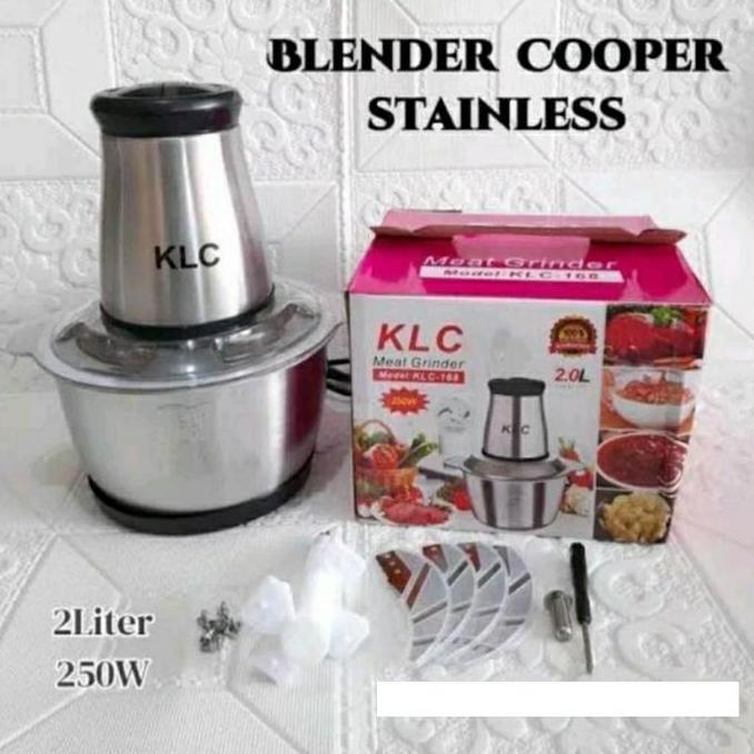 HARGA DISC - Blender Penggiling Daging Chopper Stainless Elektrik - MEAT GRINDER KLC-168 KLC168