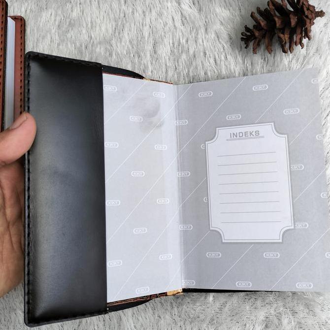 cover buku agenda A6 asli kulit/cover buku catatan harian