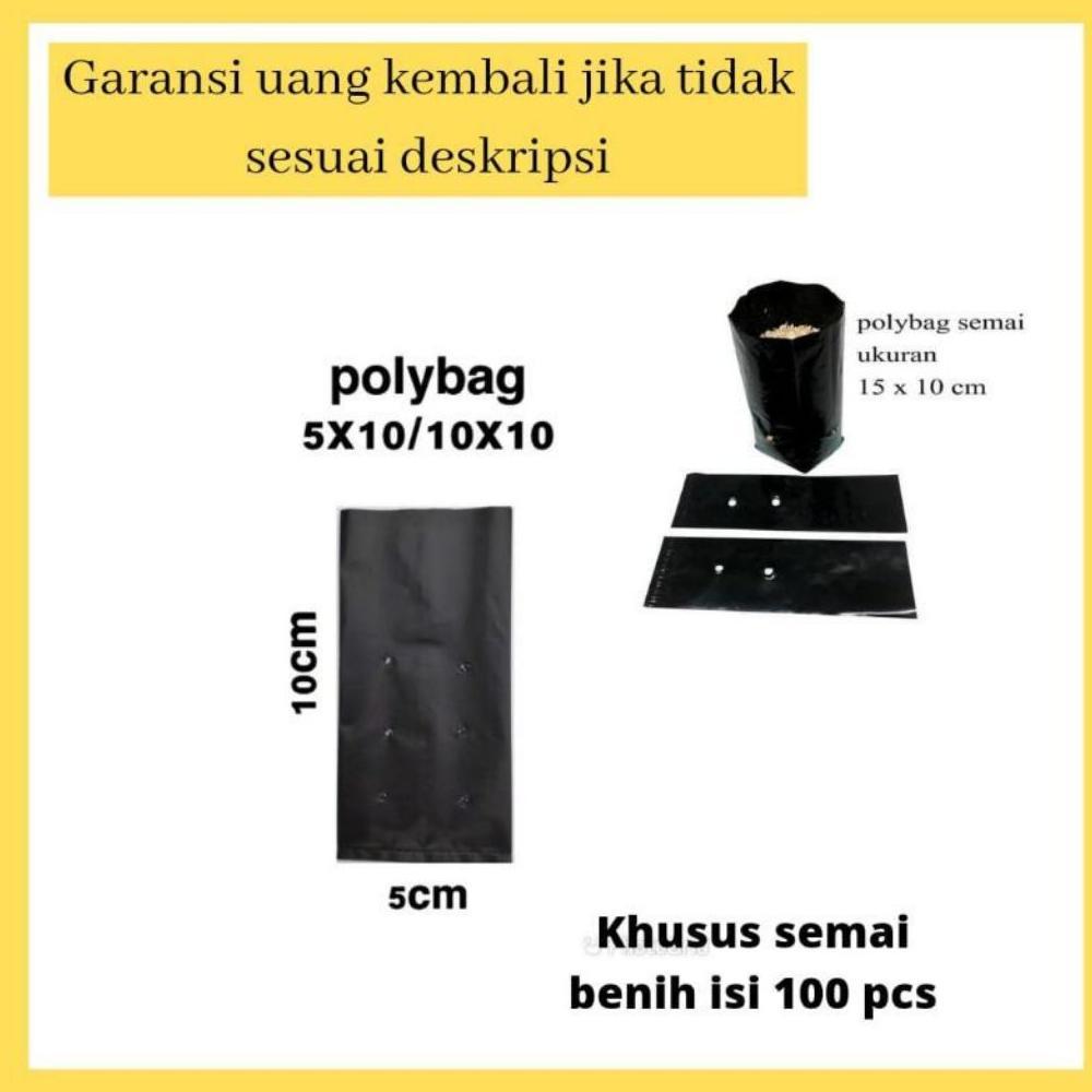Bisa Cod Polybag Tanaman Khusus Semai Isi 800 Pcs / Polybag Tanaman Kecil Untuk Semai Bibit ><