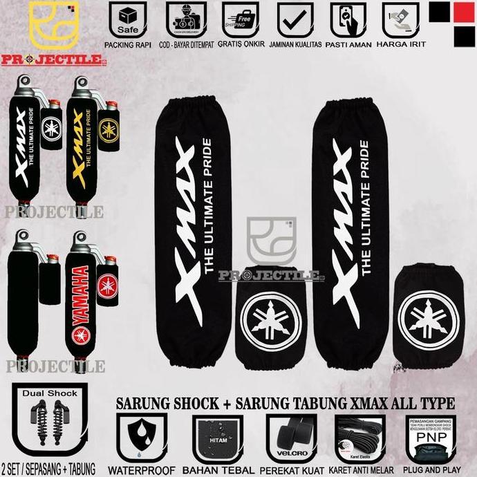 READY STOCK SARUNG SHOCK + SARUNG TABUNG NMAX AEROX XMAX YSS KTC WP RCB KIRI KANAN