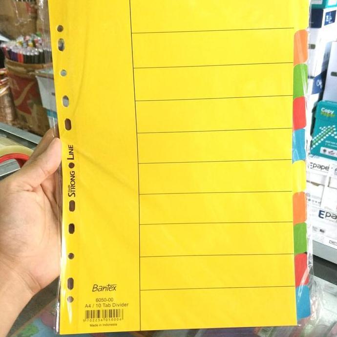 Divider File A4 Bantex / 10 Tab Divider Diskon