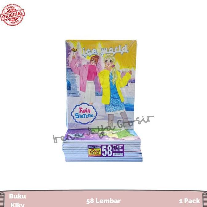 KIKY Buku Tulis 58 Lembar Pak Isi 10 Buku Catatan Sekolah