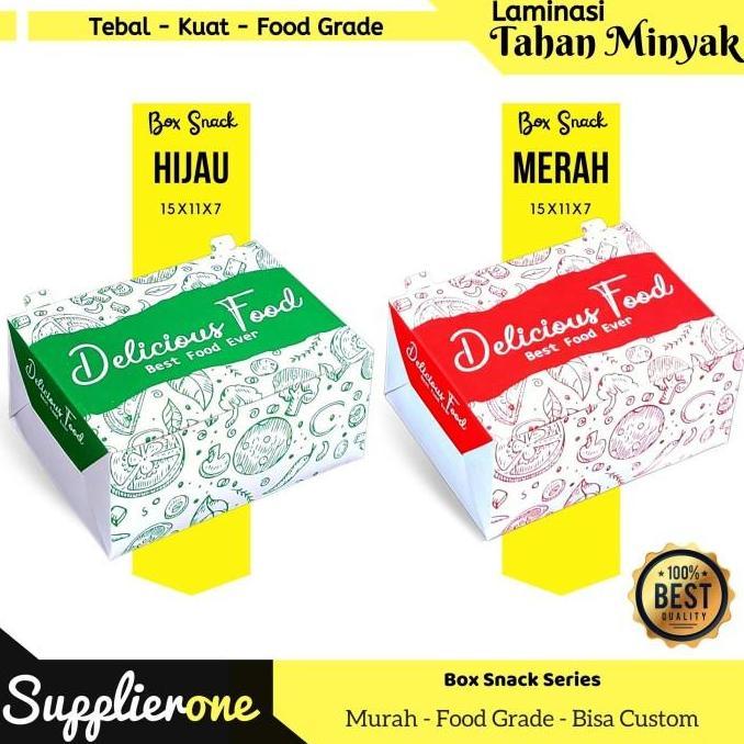 Dus Snack Motif 15x11x7 isi 50/ Dus Kue / Dus cemilan / Box kemasan Snack