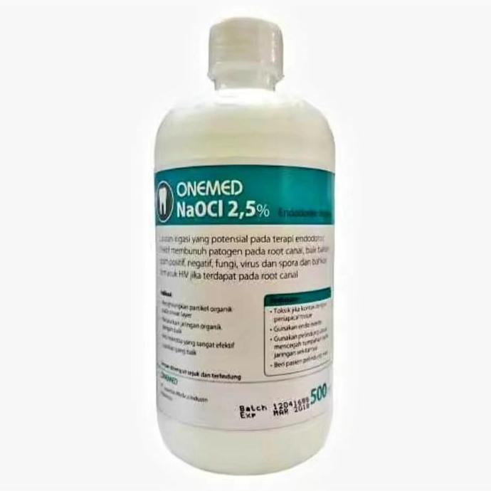 Ready Cairan Dental NaOCl 2.5% NaOCl 5% onemed 500ml