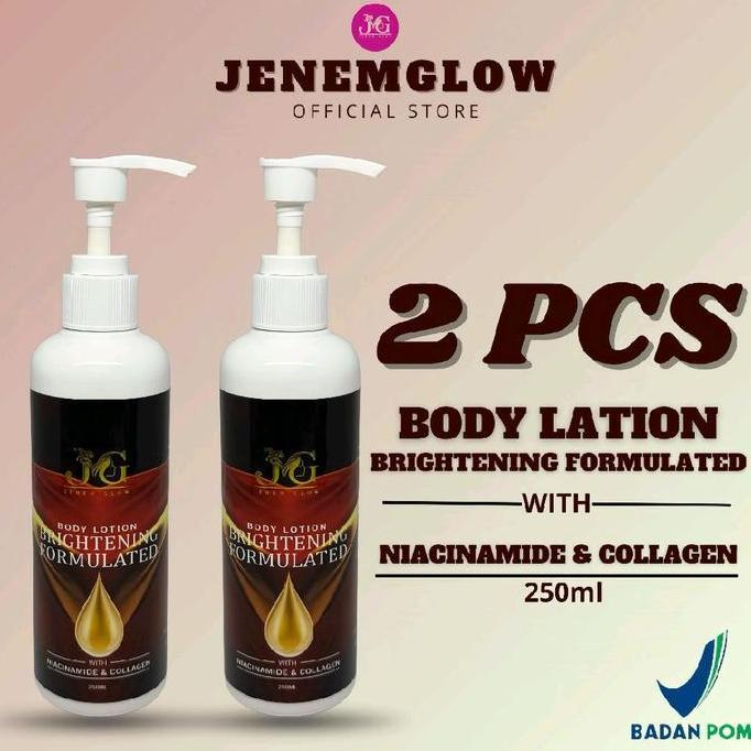 [2 Pcs] BODY LOTION BRIGHTENING FORMULATED WITH NIACINAMIDE N COLAGEN Dapat 2 pcs