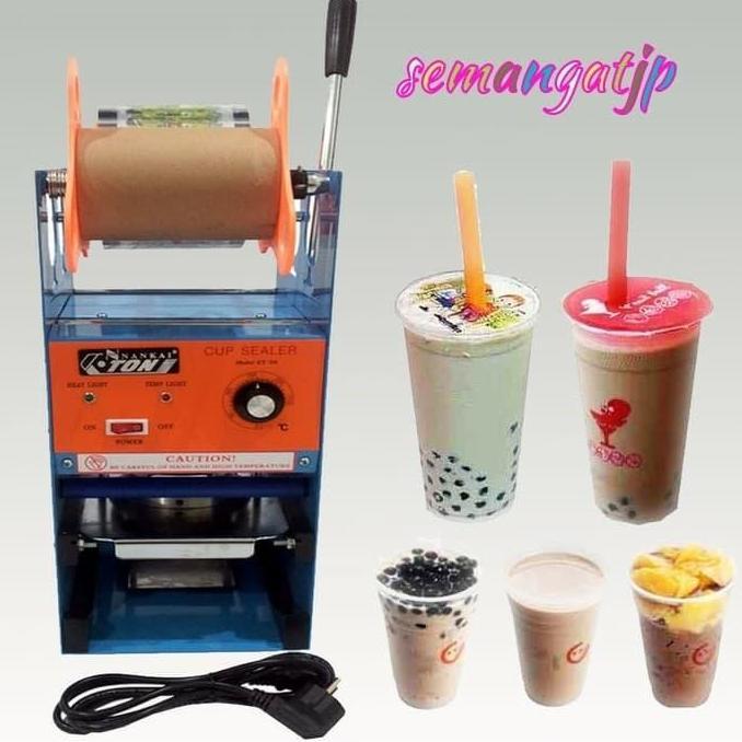 Mesin cup sealer Eton - press gelas minuman.