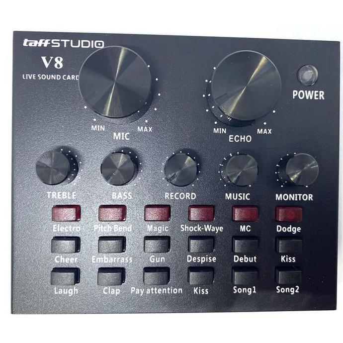 Taffstudio Soundcard V8s V8u V8 V8plus Bluetooth Broadcasting Streaming Recording Karoke