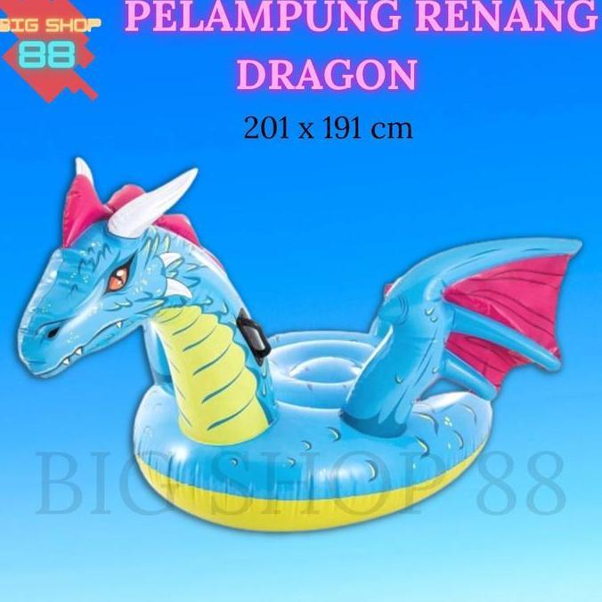 INTEX 57563 PELAMPUNG BAN RENANG ANAK FLOATIES DRAGON NAGA RIDE ON