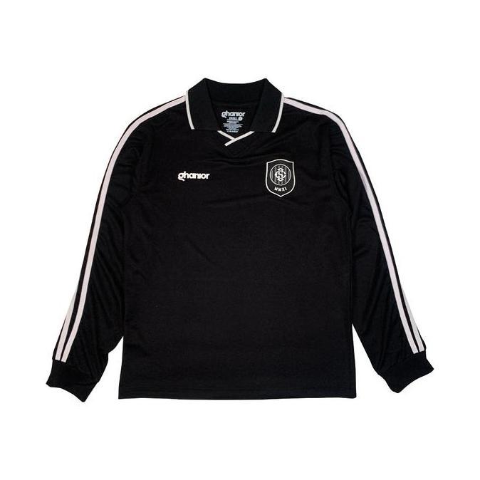 Ghanior LARGOBLACK Oversized Casual Jersey Retro Simple Elegan Warna - BLACK