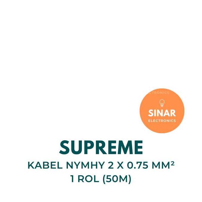 Sale Kabel Nymhy 2X0,75 Mm2 Supreme 1 Rol 50 Meter