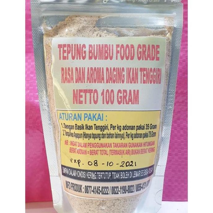Tepung Perisa / Perasa Tenggiri Murni Sebagai Pengganti Ikan Tenggiri