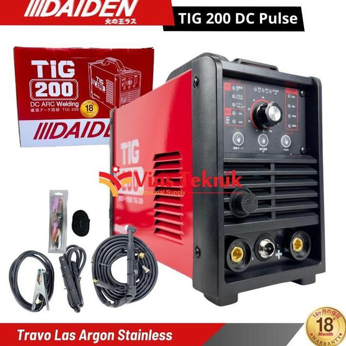 DAIDEN TIG 200 DC Pulse Mesin Travo Las Argon Trafo Las Stainless Daiden TIG200