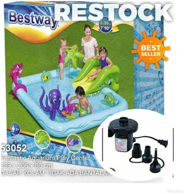 Kolam Renang Anak Bestway Fantastic Aquarium Play Pool #bestway 53052