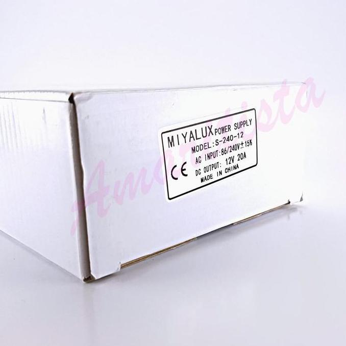 Murah Power Supply Adaptor 12V 20A Ampere Switching Led 240Watt Miyalux