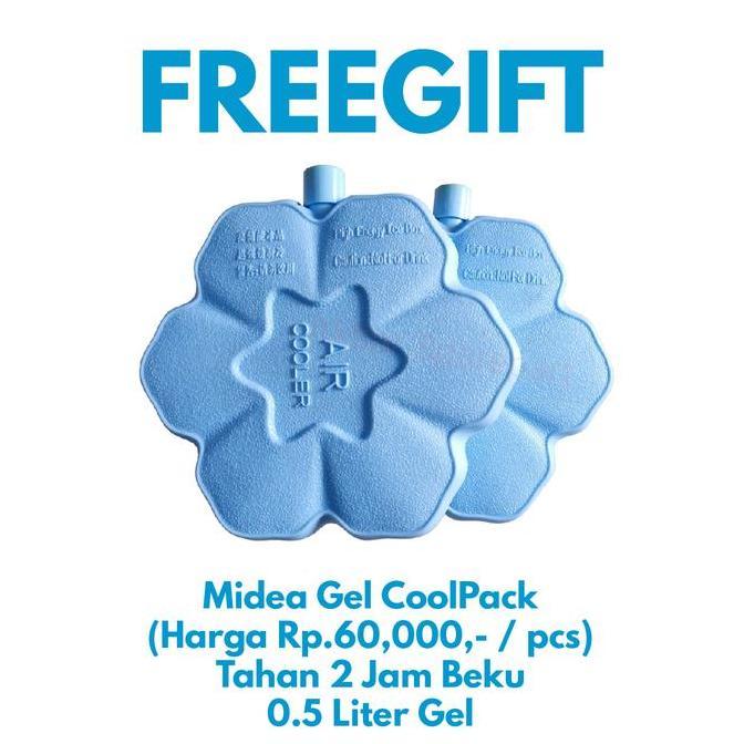 Murah [Do Not Buy] Freegift Midea Gel Coolpack | Tahan 2 Jam Beku 0.5 Liter Gel