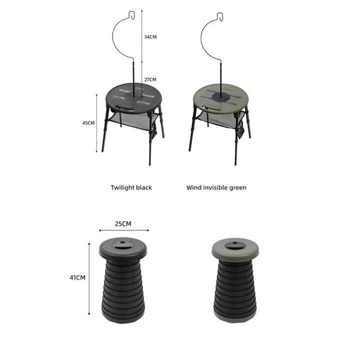 Meja Lipat Multifungsi Outdoor SHINETRIP Round Table Camping Folding Table