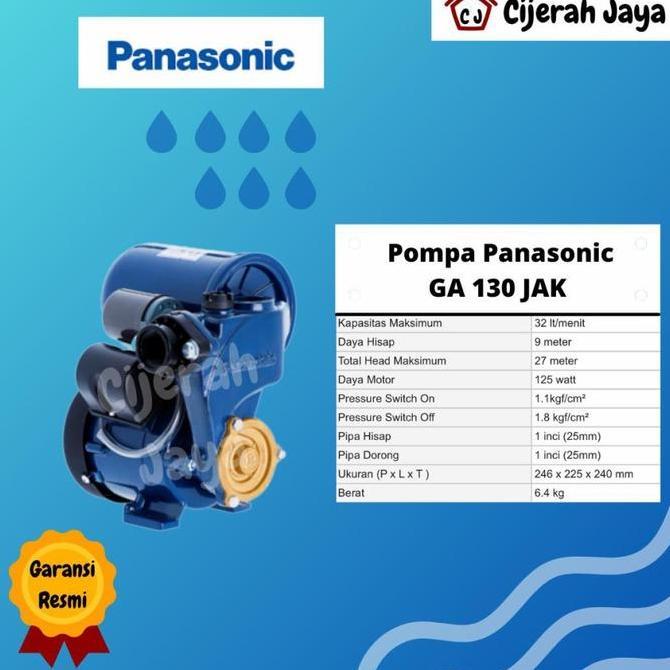 Panasonic Ga 130 Jak (Otomatis) Mesin Pompa Air Panasonic Restock