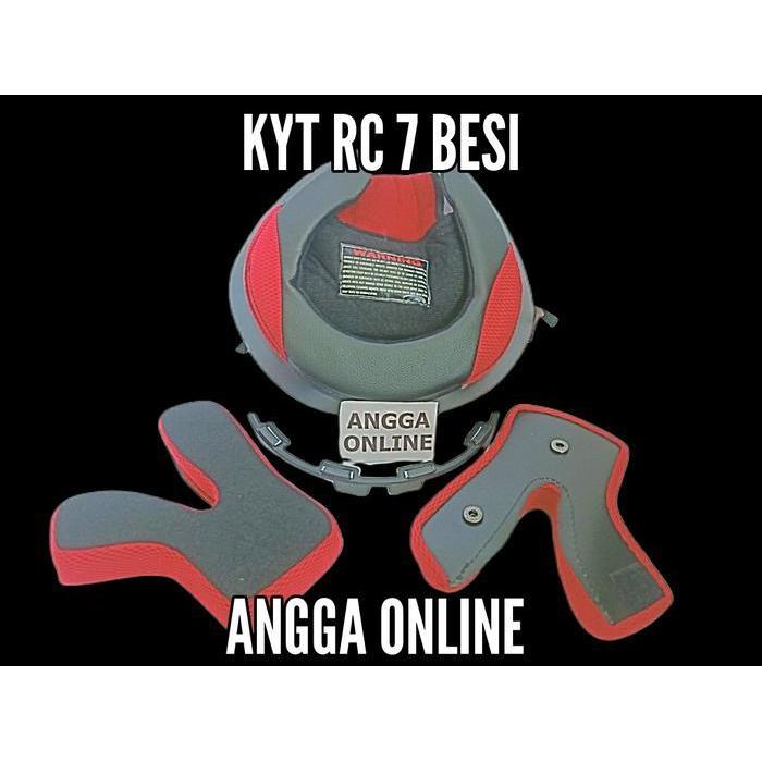 Busa Helm + Kaca Helm Kyt Rc 7, Rc7, Tali Helm, Lis Karet, Baut + Nut Original Dan Terpercaya