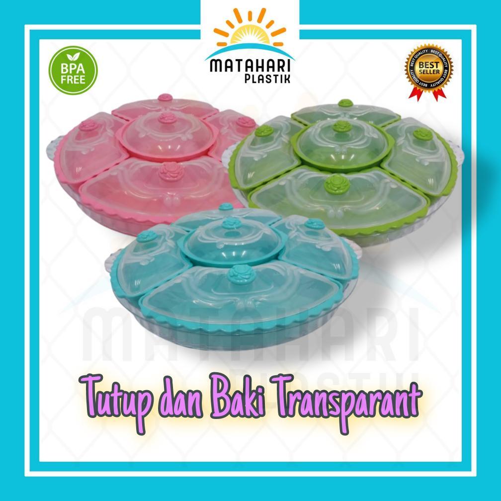 Basi Prasmanan Bulat La Rosa/Prasmanan Bening/Basi Prasmanan Bulat/Basi Plastik Putar