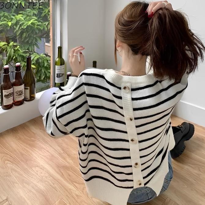 Langsungaja- Shabira Knite Sweater Kancing Panjang