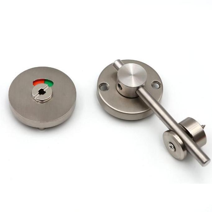 LOANHERCH Grendel Indikator Toilet Kunci Partisi Kamar Mandi Kunci Pintu Kamar Mandi Indicator Lock