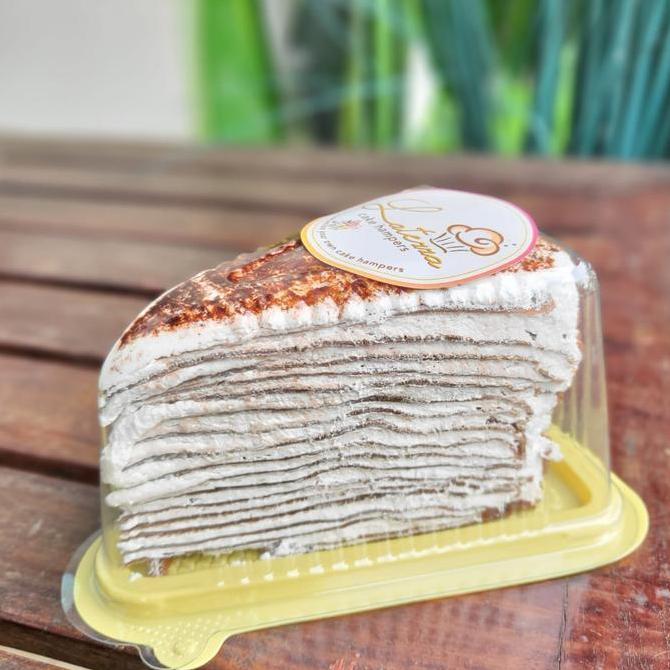 Keki- Mille Crepes Cake Slice Cake Viral Mille Krepes Krepes Kue Kado Ultah