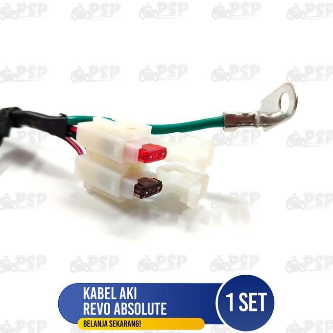 Promo Kabel Aki Assy Revo Absolute - Harness Wire Accu Komplit Honda Revo 100 Lama 2007 Revo Fit FI 