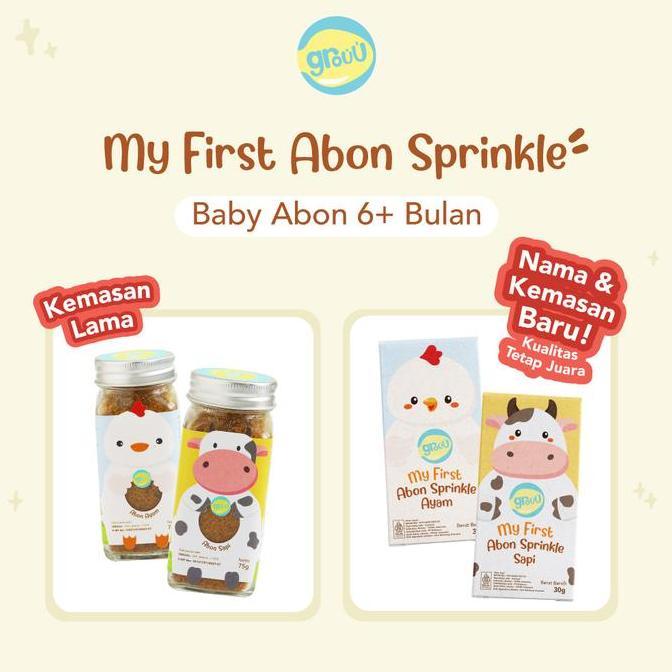 Akachan- Grouu - Abon Mpasi & Anak (Abon Ayam, Abon Sapi) Bb - Abon Makanan Bayi / Snack Cemilan Bay