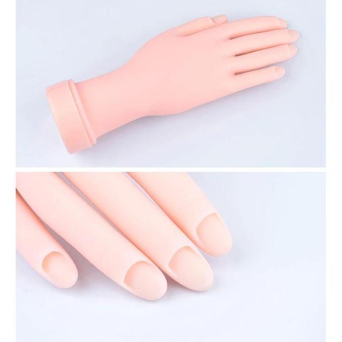 KATERINABLU Tangan Silikon Palsu / Prosthetic Hand / Alat Manikur / Untuk Pemula Belajar Manikur