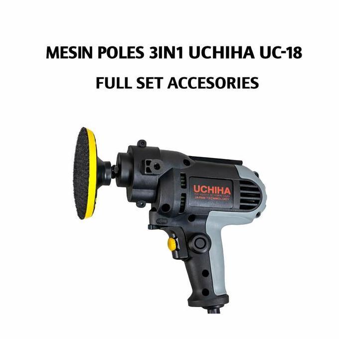 UCHIHA MESIN POLES UCHIHA BARANG ORI SE INDONESIA 5 INCH NEW EDITION 3IN1 MULTIFUNGSI POLES BOR GERI