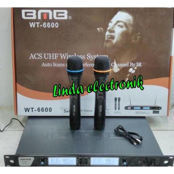 TERMURAH - Mic Wireless BMB WT 6600 + Baterai Charger ( ORIGINAL )