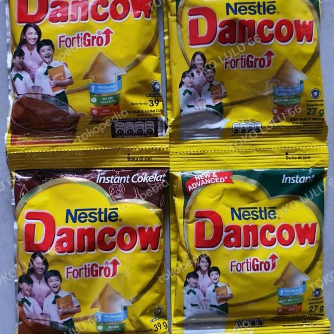 Akachan- Dancow Fortigro,Susu Bubuk @27Gr -39Gr Isi 10 Sachet Full Cream/Coklat