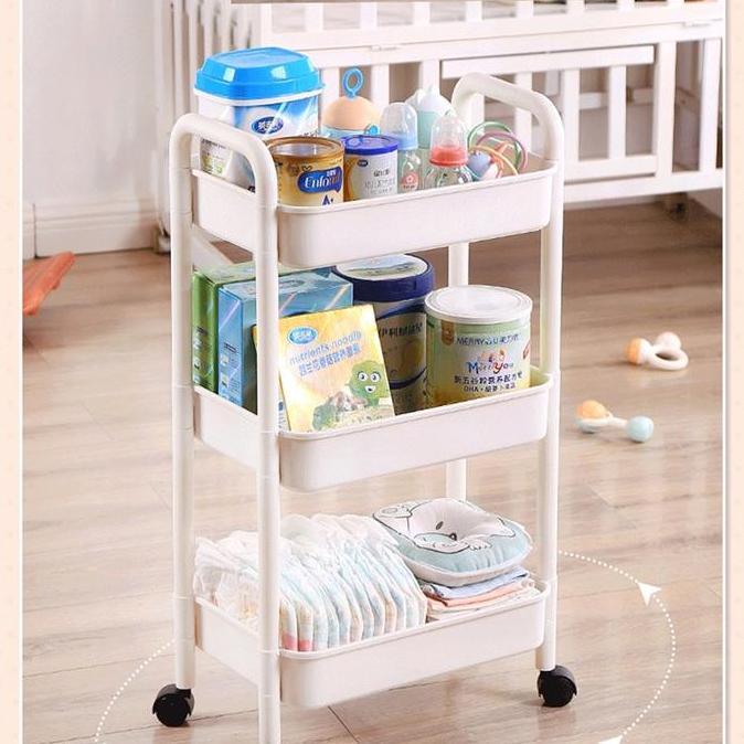 rak dorong 4 susun roda serbaguna / rak dorong 3 susun roda serbaguna