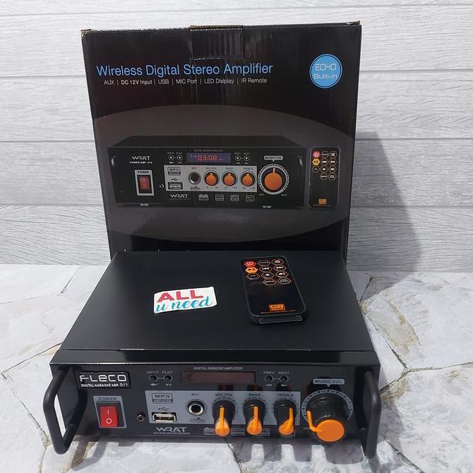 Murah Amplifier Bluetooth Fleco D13 - Ampli Karaoke Fleco D13 Mp3 Player all-u99 Kualitas Baik
