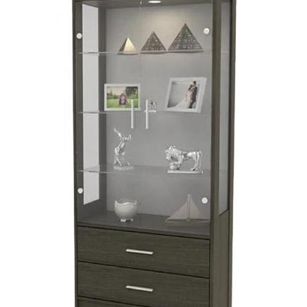 Lemari hias kaca 2 pintu lemari pajangan lemari piala lemari/rak hias