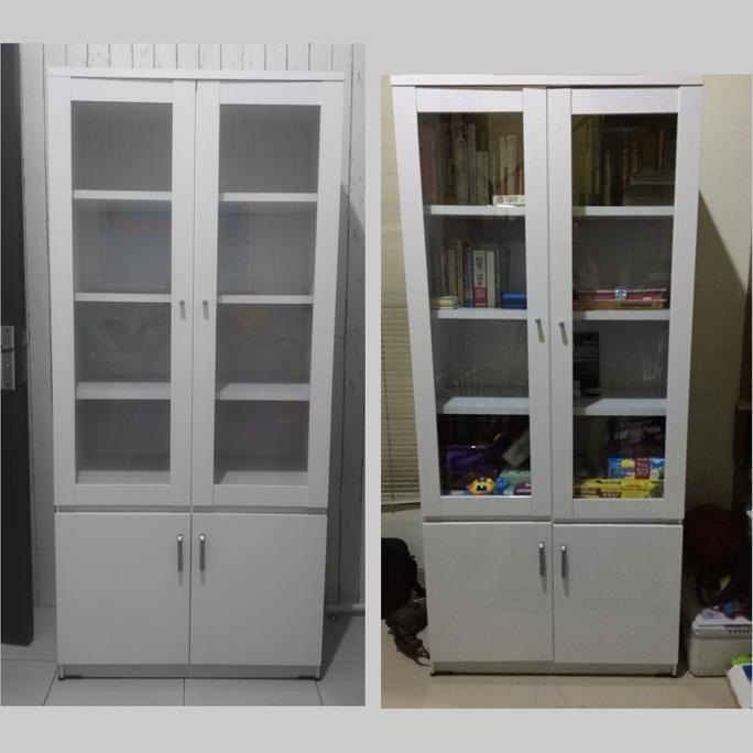 LEMARI PAJANGAN PUTIH 2 PINTU