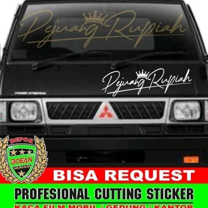 Kualitasbaik- Cutting Sticker Kabin L300 Futura Granmax Truck Pejuang Rupiah