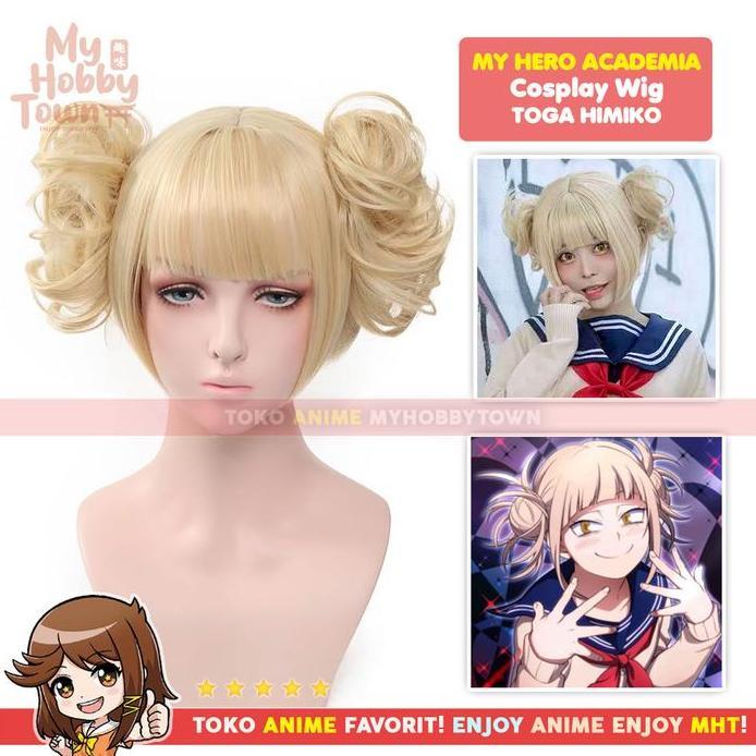 Wig Cosplay Anime Boku no Hero Academia : Toga Himiko Rambut Palsu
