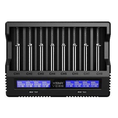 XTAR VC8S Charger Fast Charging Real Capacity Test, NEW VERSION