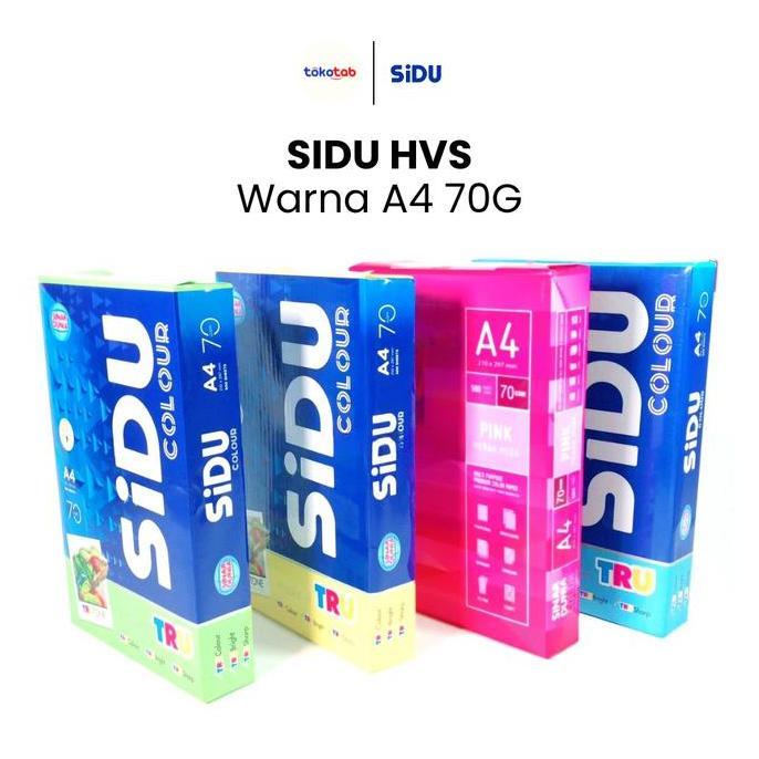 9fawazzikum - Kertas HVS Warna A4 SIDU 70 Gr