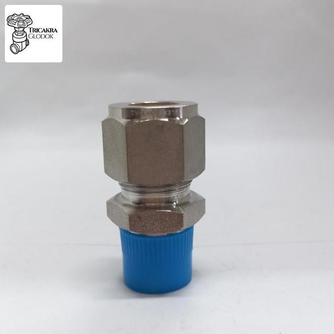 Promo Male Connector Ss316 1/2Od X 3/8/V-Lok Connector 1/2Od X 3/8Npt