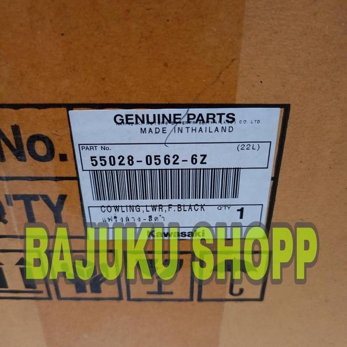 SIAP KIRIM UNDERCOWL COWLING LWR COVER KNALPOT KAWASAKI Z125 Z 125 PRO ORIGINAL
