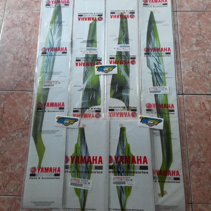 graphic stiker striping mio smile fullset hijau original